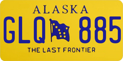 AK license plate GLQ885