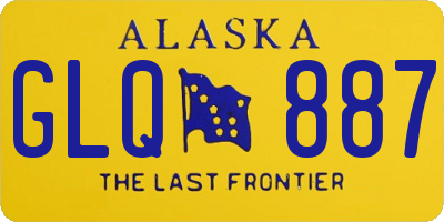 AK license plate GLQ887