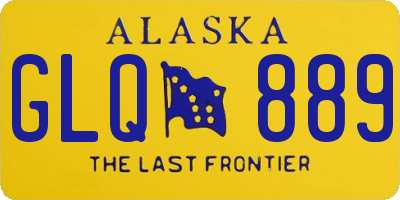 AK license plate GLQ889