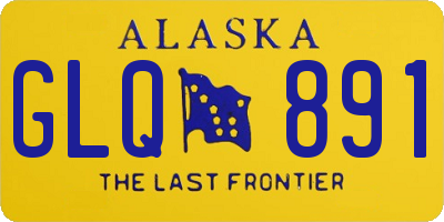 AK license plate GLQ891
