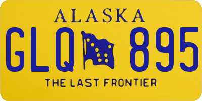 AK license plate GLQ895