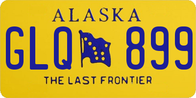 AK license plate GLQ899