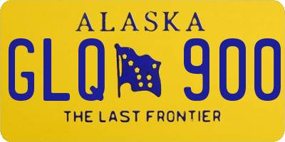 AK license plate GLQ900