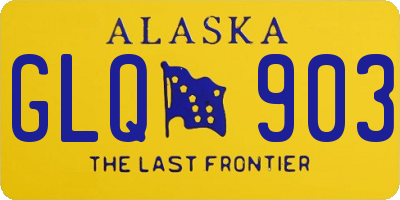 AK license plate GLQ903