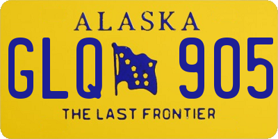 AK license plate GLQ905