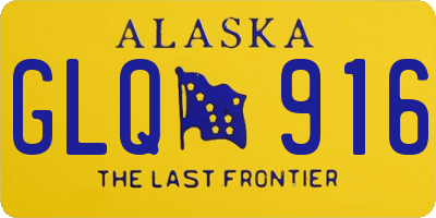 AK license plate GLQ916