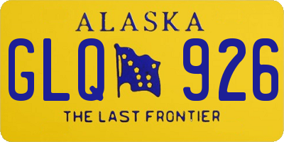 AK license plate GLQ926