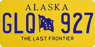 AK license plate GLQ927