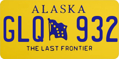 AK license plate GLQ932