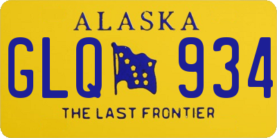 AK license plate GLQ934