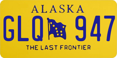 AK license plate GLQ947