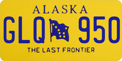 AK license plate GLQ950