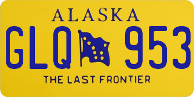 AK license plate GLQ953
