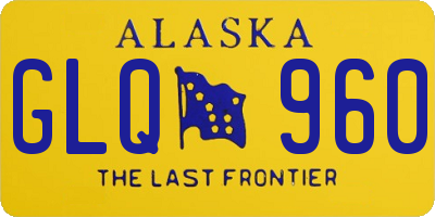 AK license plate GLQ960
