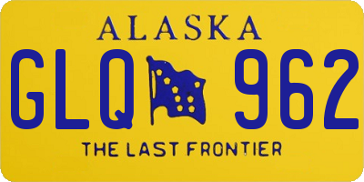 AK license plate GLQ962