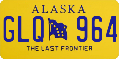 AK license plate GLQ964