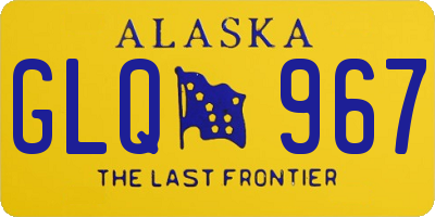 AK license plate GLQ967