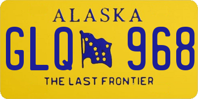 AK license plate GLQ968