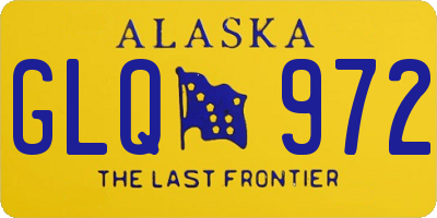 AK license plate GLQ972