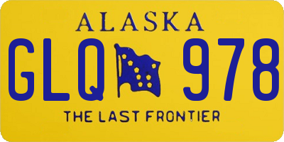 AK license plate GLQ978
