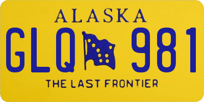 AK license plate GLQ981