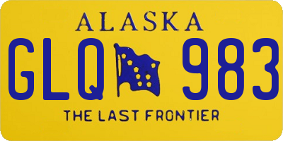 AK license plate GLQ983