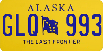 AK license plate GLQ993