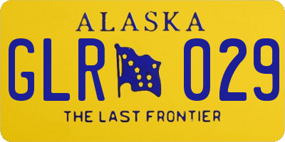 AK license plate GLR029