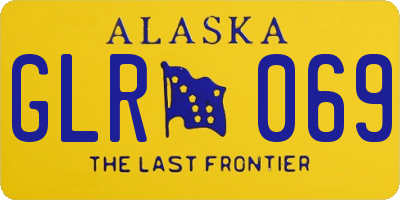 AK license plate GLR069