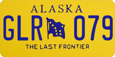 AK license plate GLR079