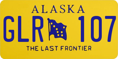 AK license plate GLR107