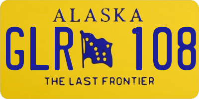 AK license plate GLR108