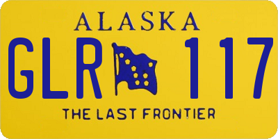 AK license plate GLR117