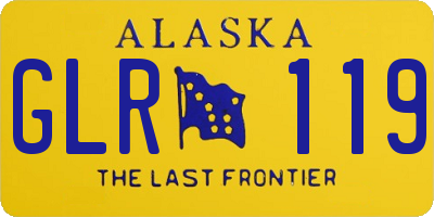 AK license plate GLR119