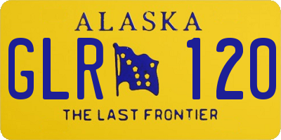 AK license plate GLR120