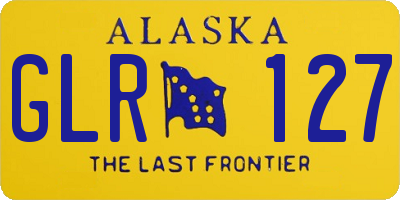 AK license plate GLR127