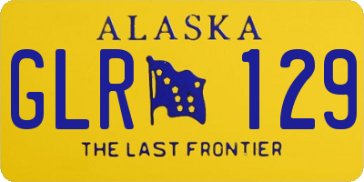 AK license plate GLR129