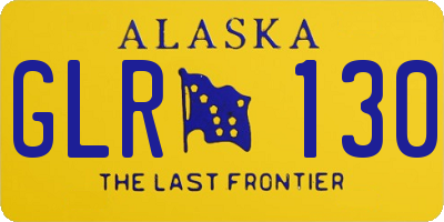 AK license plate GLR130