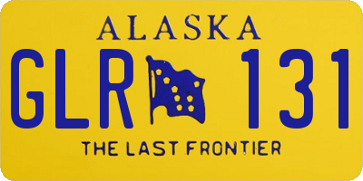 AK license plate GLR131