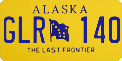 AK license plate GLR140