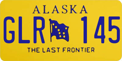 AK license plate GLR145
