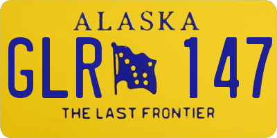 AK license plate GLR147