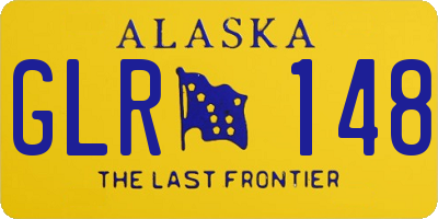 AK license plate GLR148