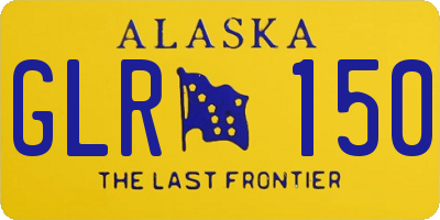 AK license plate GLR150