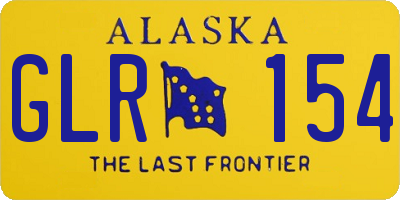 AK license plate GLR154