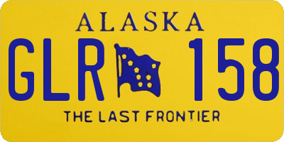 AK license plate GLR158