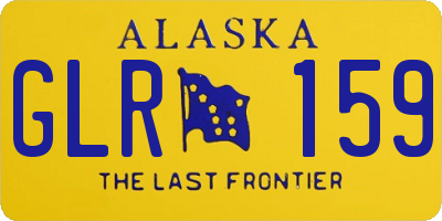 AK license plate GLR159