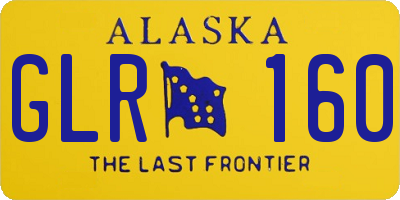 AK license plate GLR160