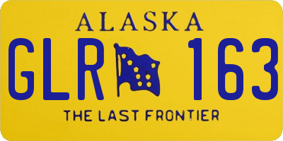 AK license plate GLR163
