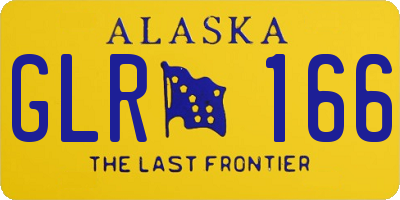 AK license plate GLR166